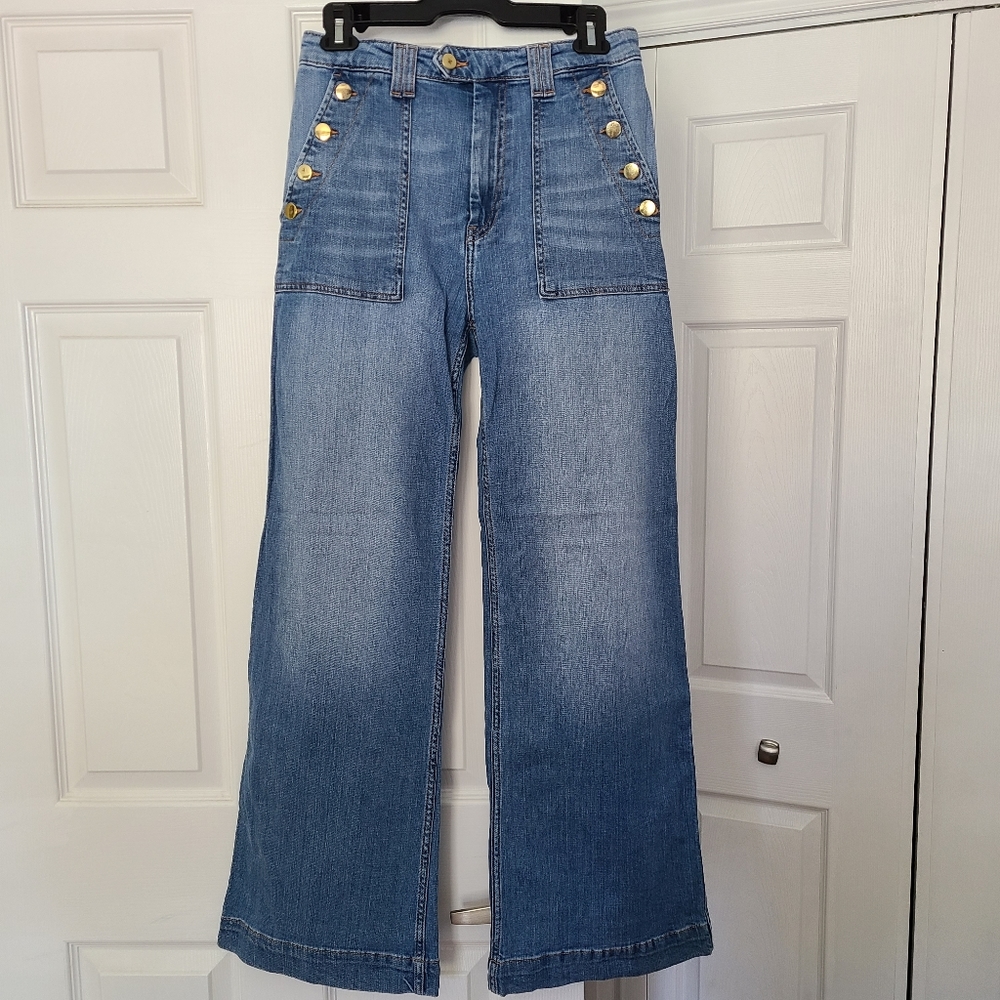 H&M High-Rise Wide Leg Jeans